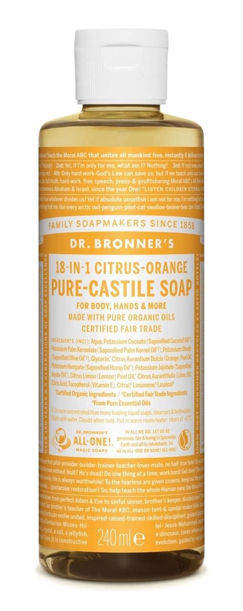 Dr Bronners Vloeibare Zeep Met Citrus 240ml Kopen Groenlijf