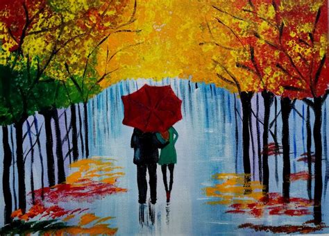 Couple Walking In Rain Lavzart Paintings And Prints People And Figures