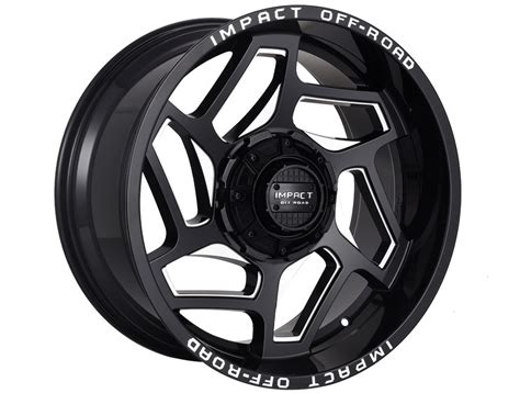 Impact Off Road Milled Gloss Black Wheels Havoc Offroad