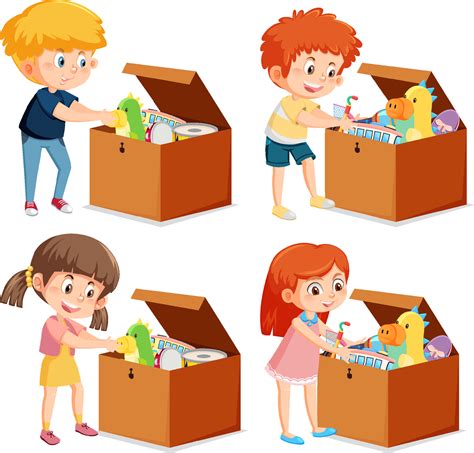 Free Clipart Boy Picking Up Toys