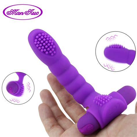 Vibrador De Manga De Dedo Para Mujer Masajeador Del Punto G