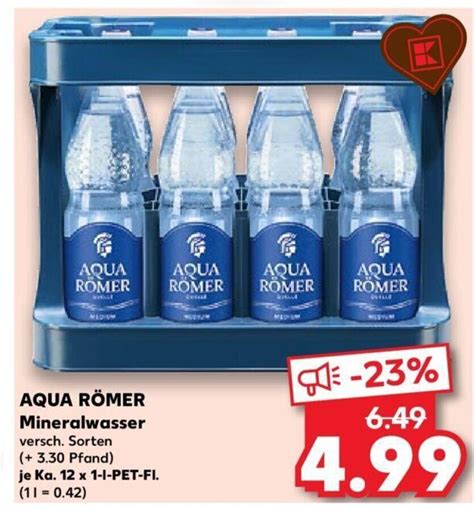 Aqua R Mer Mineralwasser Versch Sorten Pfand Je Ka X