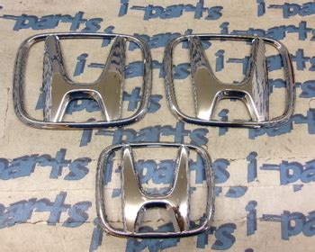 Honda - Honda "H" Emblem Set of 3 / Silver - Nengun Performance