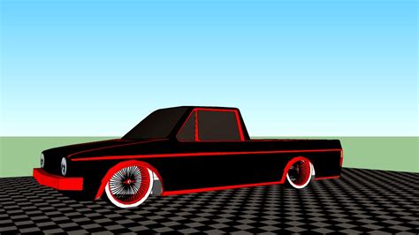 Slammed Vw Caddy By Gandg 3d Model