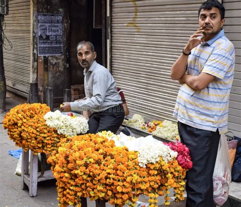 Old Delhi India March 15 2024 Unidentified Men In The Streets Of