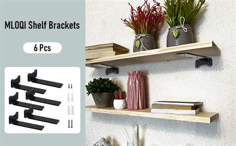 Mloqi Pack Floating Shelf Brackets Heavy Duty Scaffold Board Shelf