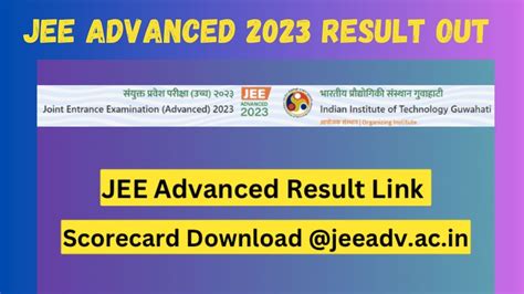 Jee Advanced 2023 Result Out Direct Link To Download Here Sarvgyan News