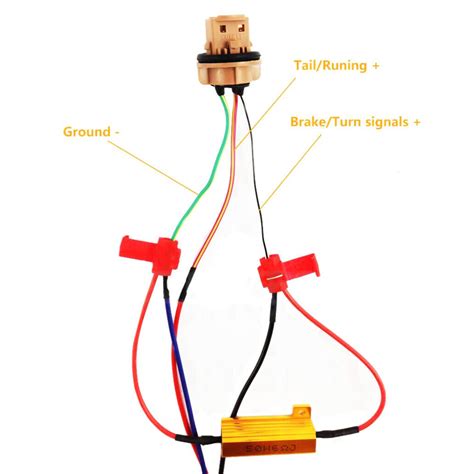 4x 12v Led Load In Line Resistors 50w 6ohm For Led Rear Tail Lights