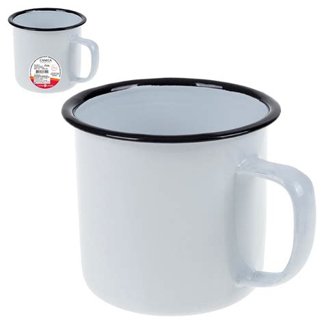 Caneca Esmaltada Ml Branca Cm Atef Distribuidora