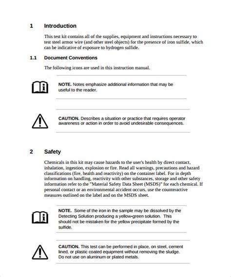 Instruction Manual Templates | 10+ Free Printable Word & PDF Formats