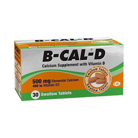 B Cal D Calcium Supplement With Vitamin D 30 Tablets Med365