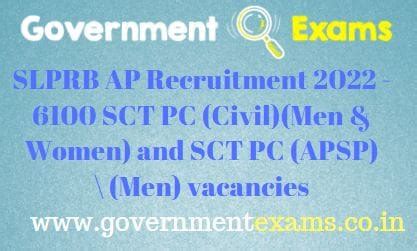 SLPRB AP Police Constable Recruitment 2022