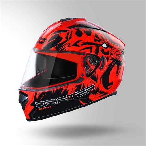 Studds Drifter D Decor Red Black Full Face Helmet Buy Online