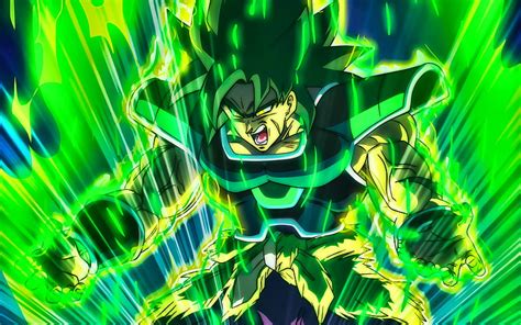 Anger Broly Green Fire Flames Dragon Ball Dbs Dragon Ball Super