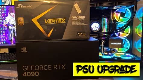 Seasonic Vertex GX 1000 PSU Upgrade For RTX 4090 PCIE 5 0 ATX 3 0