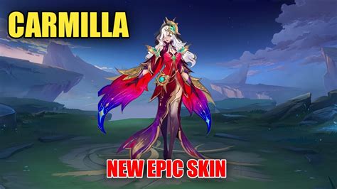 Carmilla New Epic Skin New Skin Update Mobile Legends Youtube