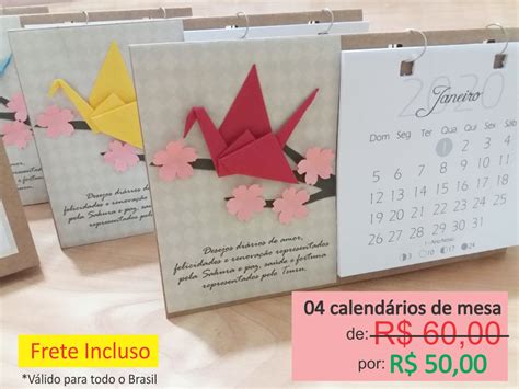 Calendario 2 Sakura Origami Ateliê