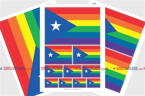 Puerto Rico Gay Pride Flag Png Transparent Nolfhard