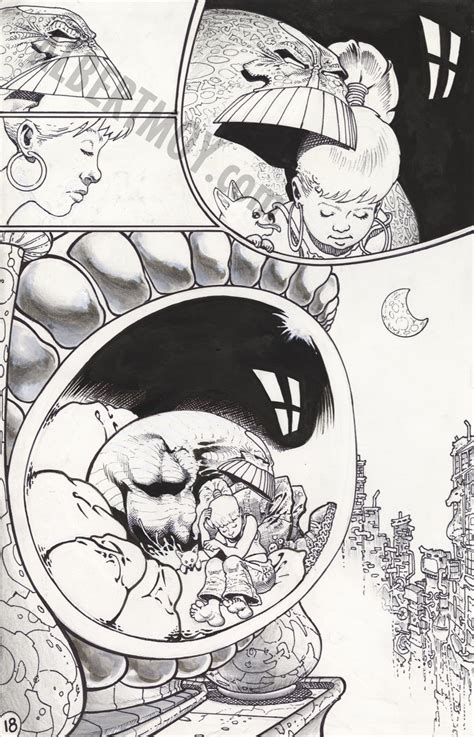 Albert Moy Original Comic Art Batman The Maxx Arkham Dreams By Sam