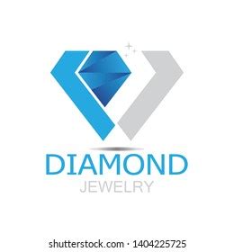 Blue Diamond Jewelry Logo Vector Stock Vector (Royalty Free) 1404225719 ...