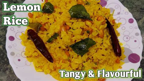 Lemon Rice With Leftover Rice Quick And Easy Lemon Rice South Indian Rice Tangy