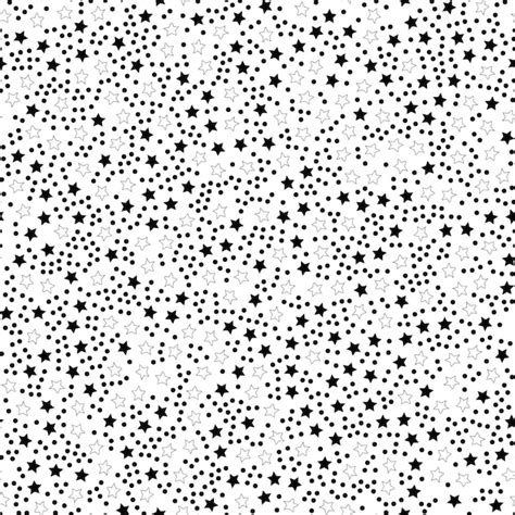 Premium Vector Seamless Pattern With Black Stars On A White Background