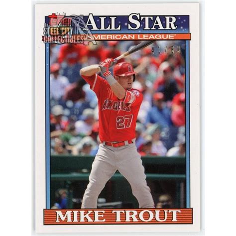 Mike Trout 2018 Topps Transcendent VIP Party Card 1991AS Topps 41 83 MT