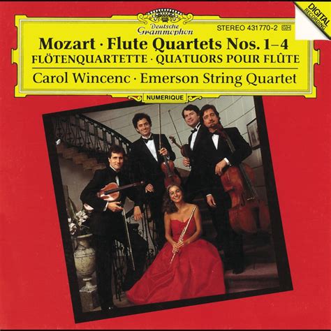 Mozart Flute Quartets No De Carol Wincenc Emerson String