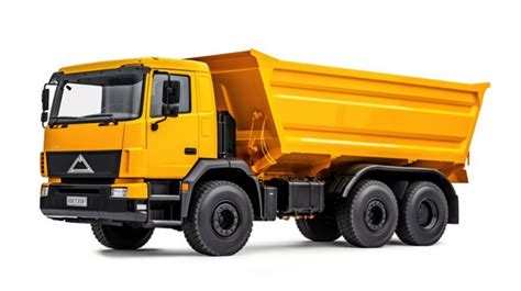 Premium Ai Image Dump Truck Isolated On White Background Generative Ai