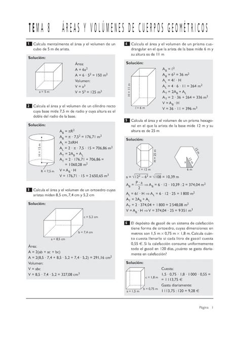 PDF 3º eso ejercicios resueltos areas y volumenes DOKUMEN TIPS