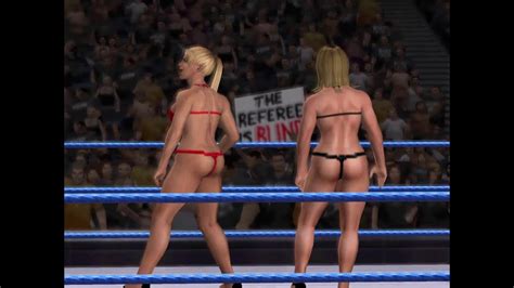 GiantFem And Red Vs Candice Michelle And Jillian Hall WWE SmackDown