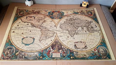 Ravensburger Antique World Map Puzzle Pieces Antique Poster