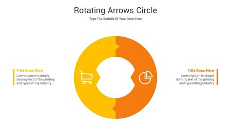 Rotating Arrows Circle Diagram For Powerpoint