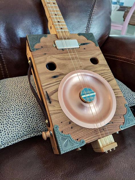 Premium Build Copper Resonator Cigar Box String Guitar Etsy