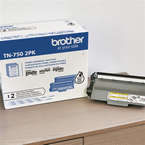 Brother TN 750 Original High Yield Laser Toner Cartridge Twin Pack