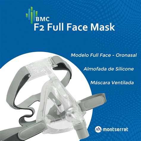 Máscara Para Cpap Apap Ivolve F2 Full Face Ventilada Bmc