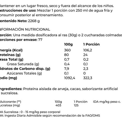 Vegan Protein Porciones Innovative Fit Libras Suplementos