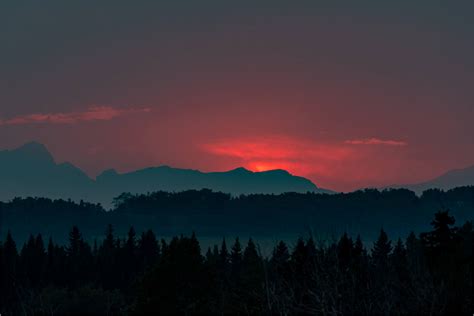 Smoky Summer Sunsets Christopher Martin Photography