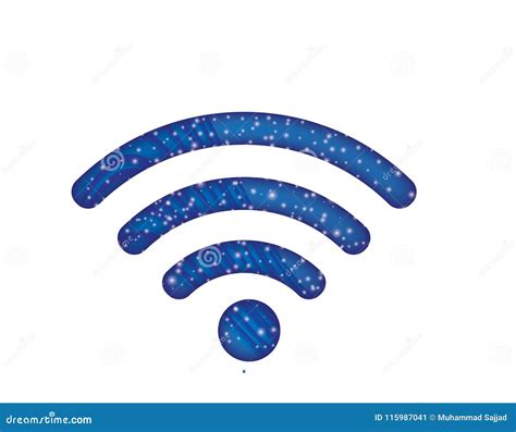 Conexión Inalámbrica Logo Wifi Icon Wifi Sign Del Vector 3d Wifi Ilustración Del Vector