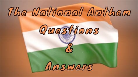 The National Anthem Questions Answers WittyChimp