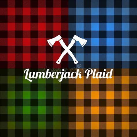 Lumberjack plaid pattern stock illustration. Illustration of material - 125586522