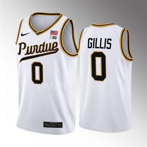 Purdue Boilermakers Mason Gillis Jersey 2022 23 Rick Mount Era White