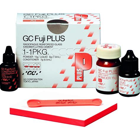 Gc Fuji Plus 1 1 Pkg Resin Modified Glass Ionomer Luting Cement