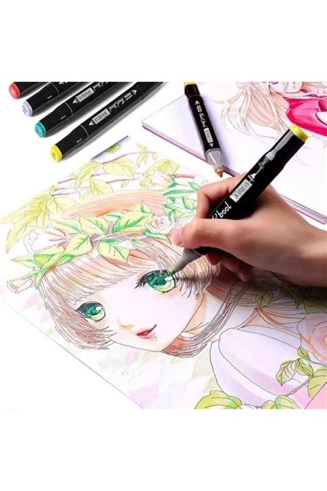 Dodocool Touch Marker Art Çift Uçlu 36 Adet Kalem Seti Çantalı Premium