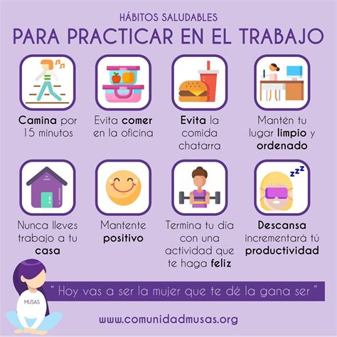 Hábitos saludables para practicar en el Trabajo