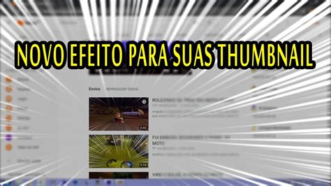 Como Fazer O Efeito De Linhas Na Thumbnail Do V Deo Canal Du John