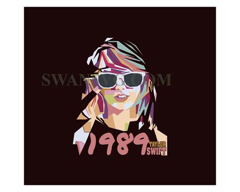 1989 Taylor Swift Eras Tour Png Silhouette Sublimation Files Fan T