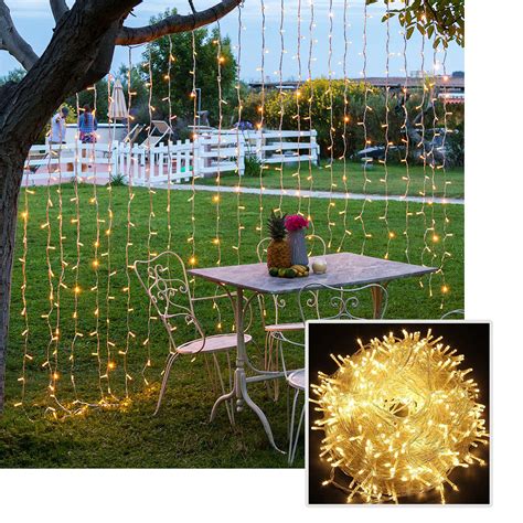 Luz Led Lineal 50 Metros 500 Led Multicolor Luces Navidad Rf 1513