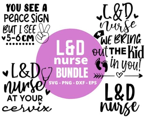 Labor And Delivery Nurse Svg Bundle Landd Nurse Svg At Your Etsy Canada