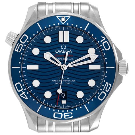 Omega Seamaster Diver Blue Dial Steel Mens Watch